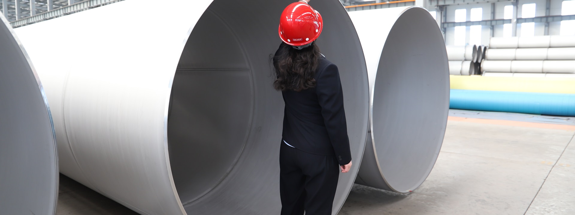 Quality inspector checking manufactured goods